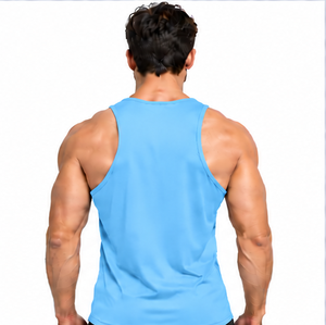 Mens Tank Top Summer Casual Breathable Knitted Plus Size <b>Sleeveless</b> <b>T</b> <b>Shirt</b> Fitness Gym Vest Quick Dry Custom Logo High Quality - Product Image 5