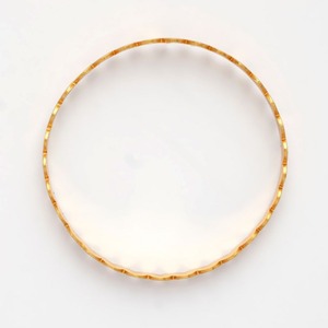 Elegant Slim Round Gold Finish Metal Craft <b>Bangle</b> Minimal Classic Shape Daily Wear Bracelet Jewelry for Women Fashion - Product Image 1