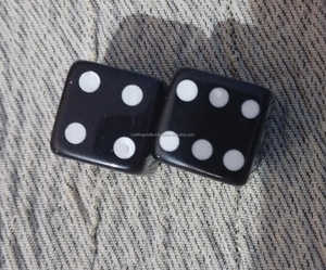 Ensemble de 6 dés en os de 16 mm, dés en os incurvés pour jeu de rôle D&D, dés en plastique à six faces, ensemble de 6 pièces en provenance d'Inde, vente en gros - Product Image 6