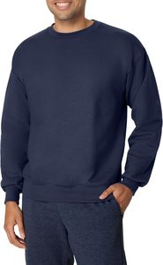 Male Hoodless <b>Jumper</b> Bulk Mens Sweatshirt Crewneck Cotton Blend Soft Fleece Fall Winter Casual - Product Image 3