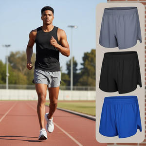 Shorts pour hommes en gros à prix abordable, impression à la demande, polyester épais uni, sublimation, shorts vierges personnalisés de haute qualité pour hommes - Product Image 1