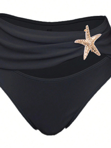 New Style European American Women Two Piece <b>Bikini</b> Swimsuit Long <b>Skirt</b> <b>Set</b> Spandex Nylon Solid Beachwear Luxury Swimwear - Product Image 5