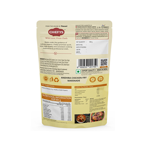 Marinade Premium Chefys pour Poulet Andhra Séché 250g, Masala Épicé pour Poulet Grillé, Frit et BBQ, Style Restaurant - Product Image 2