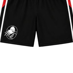 Men Black Red Basketball Shorts Sports Uniform <b>Athletic</b> Team Wear Training Match Apparel Performance Game Clothing Outdoor - Product Image 3