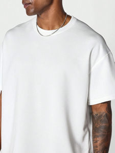 T-shirt en coton tricoté sur mesure pour hommes, haute qualité, écologique, fabriqué au Pakistan, impression de logo personnalisé, fournisseurs de vêtements en gros - Product Image 4