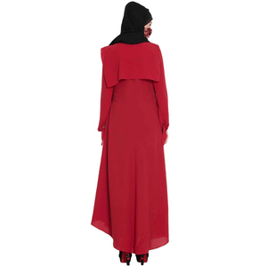 Abaya Borgoña Premium al por Mayor Personalizada, Vestido Musulmán de Alta Calidad para Mujer, Fabricante de Ropa Islámica - Product Image 3