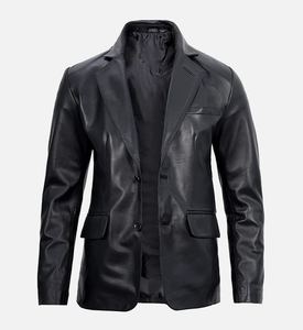 <b>Top</b> Trending Bulk Men <b>High</b> Street Stylish Stand Collar <b>Leather</b> Jacket Front Waterproof Windproof Outerwear Manufacturer Supply - Product Image 6