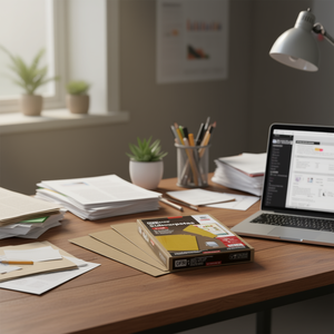 Criscolor Subcarpetas Folio Kraft 4ud Manila Folder Opaque Kraft <b>Paper</b> <b>File</b> Folder - Product Image 3