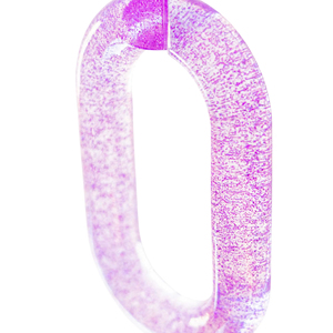 Chaîne murale moderne en résine transparente, design ouvert, lavable, personnalisable - Product Image 1