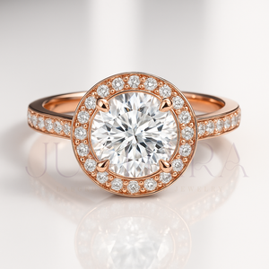 <b>925</b> <b>Silver</b> Most Selling Round Cut Diamond <b>Ring</b> Pave Settings for Everyday Wear Office Use and Elegant Styling Gift For Her - Product Image 5