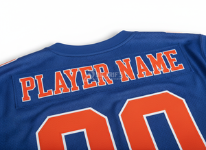 Maillot de football américain personnalisé pour équipe, col en V, manches courtes, sublimation, évacuation de l'humidité, vêtements de sport pour hommes - Product Image 5