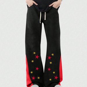 Pantalones Acampanados con Estampado de Estrellas para Hombre, Pantalones Anchos Personalizados, Estilo Bell Bottom, Ropa Urbana, Hip Hop, Moda Casual - Product Image 1
