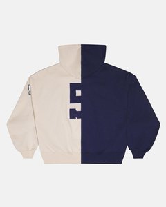 Sweat-shirt à capuche zippé bicolore pour homme, en molleton, avec poche, logo personnalisé, streetwear d'hiver - Product Image 6