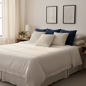 Juego de 6 Fundas de Almohada SOGA de 45 cm, 3 en Color Gris Carbón con Tejido de Cable y 3 en Color Crema con Tejido de Diamante para Sofás de Sala de Estar - Product Image 5