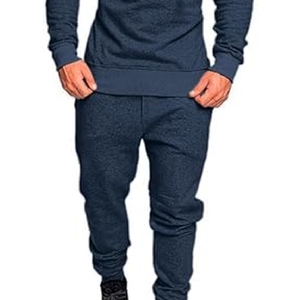 Men's Streetwear Tracksuits Set 100% Cotton <b>Hoodie</b> & Sweatpants Pullover High Quality <b>Hoodie</b> tracksuit for man, 100% cotton - Product Image 4