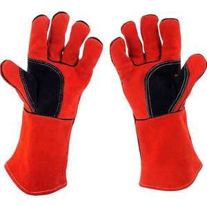 Gants de soudage en cuir respirants et résistants à la lumière, service OEM, réversibles, élégants et résistants à l'usure - Product Image 2