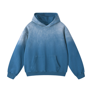 Wholesale Hot Selling DTG Printed Zippup Oversized Autumn Windproof 100% Polyester 350g Front Logo Streetwear Vintage Zip Hoodie - Product Image 6