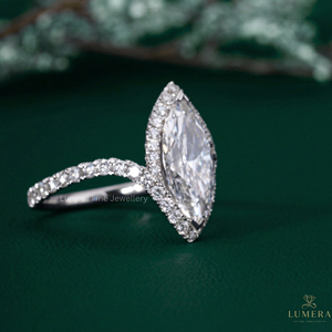 IGI Certified Lab Grown <b>Diamond</b> Marquise Engagement <b>Ring</b> 9K 10K 14K 18K Gold Luxury Custom Fine Jewelry Brilliant Cut for Women - Product Image 6