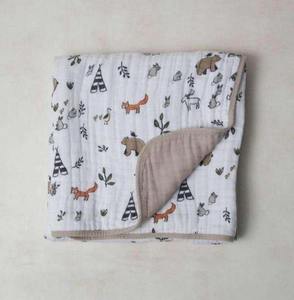 Cotton/Linen <b>Muslin</b> Organic Handmade Modern Baby <b>Swaddle</b> <b>Blanket</b> 200TC Multifunction Essential Soft Breathable Lightweight - Product Image 2