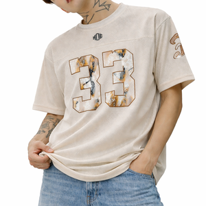 Jersey de Fútbol Americano de Malla Oversize para Hombre de Calidad Premium, con Estampado de Número Personalizado, Transpirable, de Poliéster, Proveedor OEM al por Mayor - Product Image 2