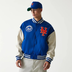 Chaqueta de Béisbol Universitaria Personalizada de Alta Calidad OEM para Hombre, con Parche Bordado, Talla Grande, Transpirable, Chaqueta Varsity - Product Image 1