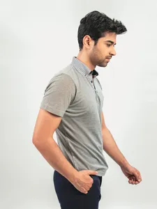 Camiseta Casual para Hombre Ever Glow, Mezcla de Poliéster/Algodón, 140g, Gruesa, Lisa, de Secado Rápido, Transpirable, Ecológica, Antiarrugas - Product Image 3