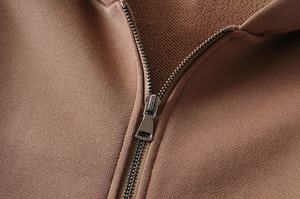 Sudadera corta con capucha de manga larga para mujer, con cordón y hombros al descubierto, con estampado de pantalla personalizada, Croptop - Product Image 4