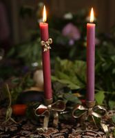 Ensemble de pinces décoratives pour bougies d'Halloween avec motifs de crâne, de papillon, de clé et de fleur de lys pour une décoration de table sur le thème rustique