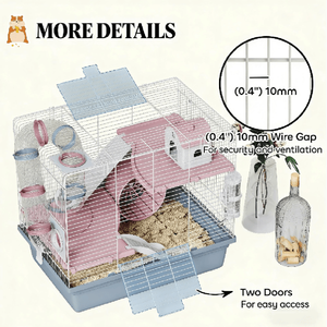 กรงสัตว์เลี้ยงกรงหนูแฮมสเตอร์สำหรับสัตว์เลี้ยงลูกด้วยนมขนาดเล็ก - Product Image 6