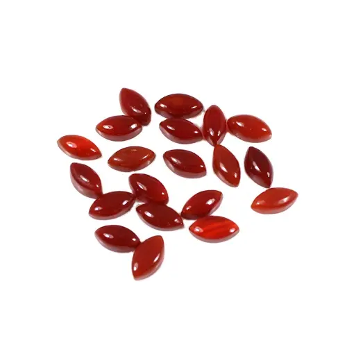 Pedra preciosa natural do onix vermelho 4x8mm, cabochão 0.85 cts solta pedra preciosa