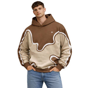 Sudadera con Capucha de Algodón Estampada para Hombre, Sudadera Oversize de Felpa para Hombre, Estilo Urbano, Confección Personalizada - Product Image 1