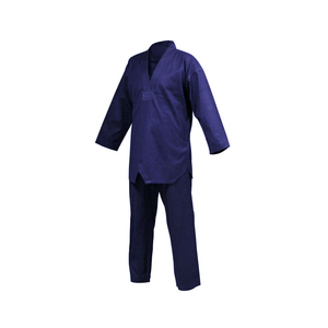 Kimono de BJJ Negro para Adultos Unisex, 100% Algodón, Corte Holgado, con Cinturón Blanco, Diseño Personalizado con Logotipo en la Espalda y el Cuello, Tela de 160g - Product Image 3
