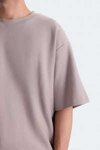 Personnalisation en gros – T-shirt col roulé en coton 100 % (220 g/m²) à manches courtes, coupe classique, unisexe, écologique, taille personnalisée - Product Image 4