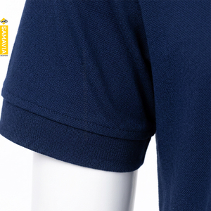 SAMAVIA เสื้อโปโลแขนสั้นผู้ชาย เสื้อโปโลแขนสั้นสีกรมท่าสำหรับผู้ชาย ทรงปกติ สไตล์ลำลอง แบบถัก - Product Image 4