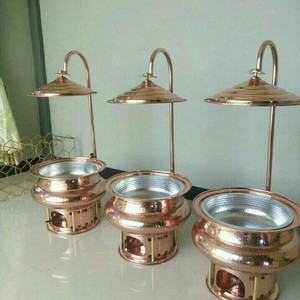 Plat à chafing doré de designer en acier inoxydable avec couvercle pour équipement de restauration, hôtels, restaurants et banquets - Product Image 6
