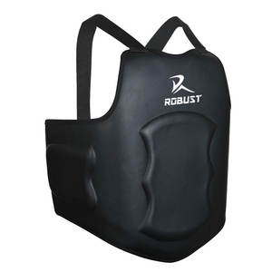 Protector de Pecho de Cuero con Acolchado Suave, Ecológico, Transpirable, Ligero, Cómodo, Fácil de Usar, Diseño Simple para Boxeo y Lucha - Product Image 1