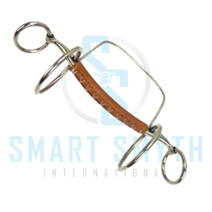Bocado para Caballo de Primera Calidad, Cubierto de Cuero, de Acero Inoxidable, para Entrenamiento Ecuestre, para Uso Profesional en Equitación y Conducción - Product Image 5
