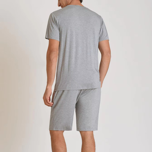 Ensemble coordonné décontracté unisexe pour homme, tissu ultra doux et respirant, t-shirt à manches courtes et short, tenue décontractée d'été en deux pièces - Product Image 5
