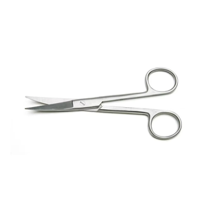 Ciseaux chirurgicaux standard de qualité supérieure en acier inoxydable, réutilisables, tranchants/à pointe arrondie, droits et courbés, pour la chirurgie générale - Product Image 1