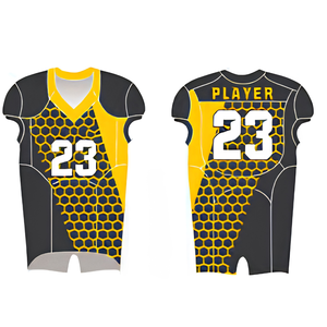 Maillot de football américain grande taille imprimé par sublimation, col en V surdimensionné, 100 % polyester, manches courtes personnalisées, unisexe - Product Image 3