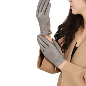 Gants de toilette de luxe en cuir pour femmes, en véritable peau d'agneau, gants d'hiver tendance, fabrication OEM sur mesure - Product Image 2