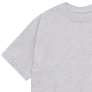 T-shirt Homme Oversize à Manches Courtes Gris Mélange avec Motif Graphique sur le Devant en Coton Décontracté Streetwear Vente en Gros Fournisseur OEM - Product Image 3