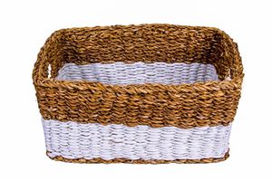 Panier de rangement rustique en fibre de varech écologique pour la décoration de la maison, l'étagère, la cuisine, prix abordable - Product Image 4