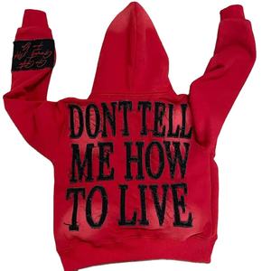 Venta al por mayor Unisex desgastado sudaderas con capucha de gran tamaño hombres Impresión digital bordado personalizado de alta calidad pulóver sudaderas con capucha para hombres - Product Image 3