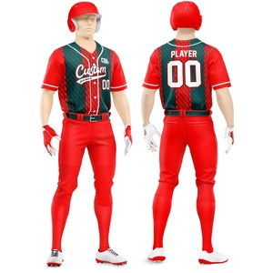 Uniforme de baseball en tissu respirant de qualité supérieure, impression sérigraphique, tendance, personnalisable, impression en relief - Product Image 1