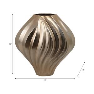 Jarrón de Metal con Aspecto Artesanal para Arreglos Florales, Decoración de Lujo para Hogares y Mesas de Eventos - Product Image 3