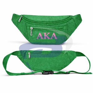 Riñonera AKA Sorority Alpha |   Kapa |   Bolso Bandolera Unisex Impermeable con Cierre de Cremallera y Patrón de Letras Alfabéticas - Product Image 3