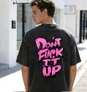 Camiseta Retro OEM 100% Algodón Grueso para Hombre, Talla Grande, Impresión DTG, Logotipo, Lavado Ácido, Estilo Vintage, Personalizada - Product Image 2