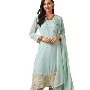 ชุดสูทพิมพ์ลายดิจิทัลสำหรับผู้ใหญ่ชุดงานปักลายผ้าไหม Georgette ล่าสุดดีไซน์เนอร์ - Product Image 1