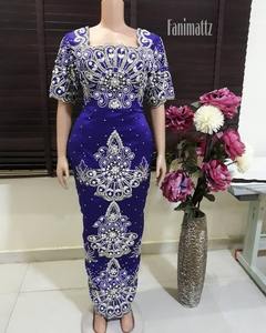 Nouveauté : Tissu somalien George brodé à la main pour robes de mariée, confection de vêtements et artisanat – Vente en gros - Product Image 1